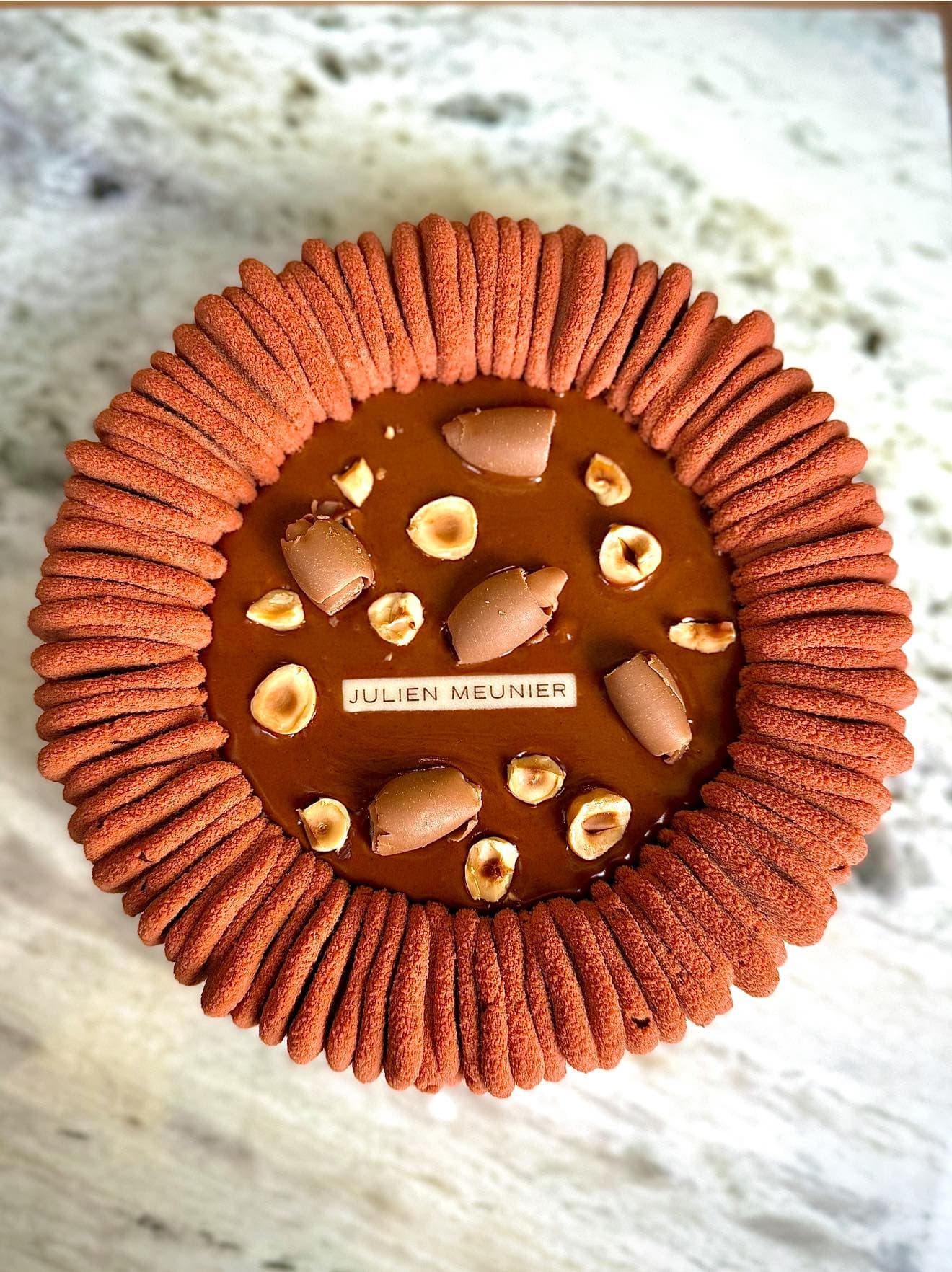 Entremets praliné noisette Julien Meunier