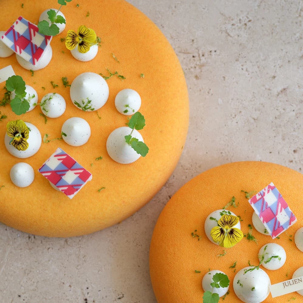 Entremets Abricot Vanille
